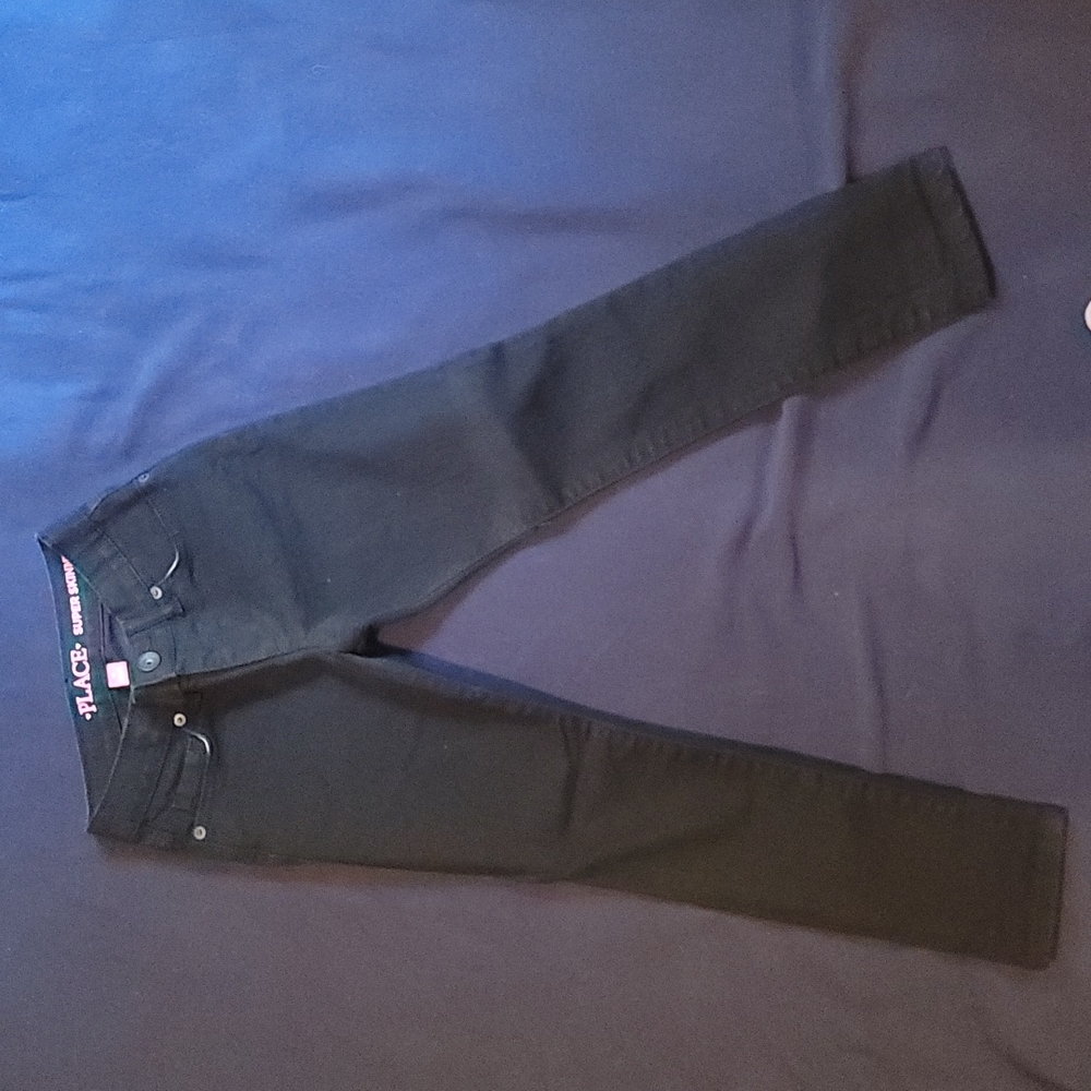 Children's place super skinny jeans, size 6, black